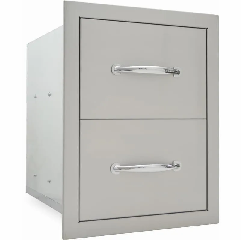 Enclosed Double Drawers