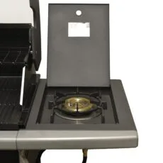 Side Shelf with Integrated Burner